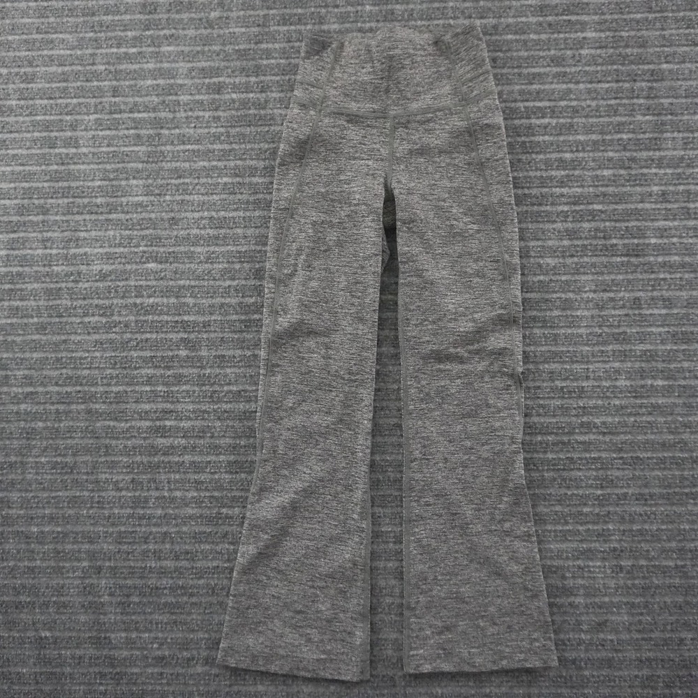 Lululemon Groove Pant Flare Yoga Pants Womens 2 Gray Heathered High Rise Yoga